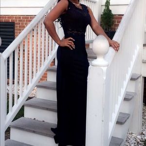 Navy Blue Mermaid Prom Dress | Perfect Condition